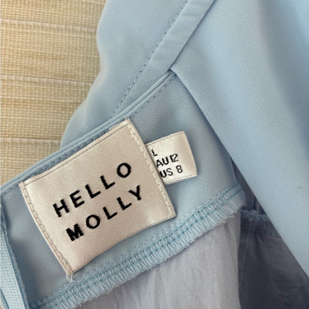 Hello Molly Next Contender Dress Blue Size Large Medium 8 - Picture 11 of 12